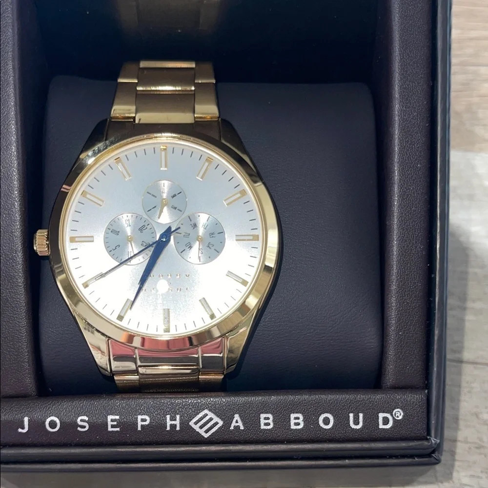 Joseph Abboud Gold and Silver Men's Watch - Picture 2 of 5